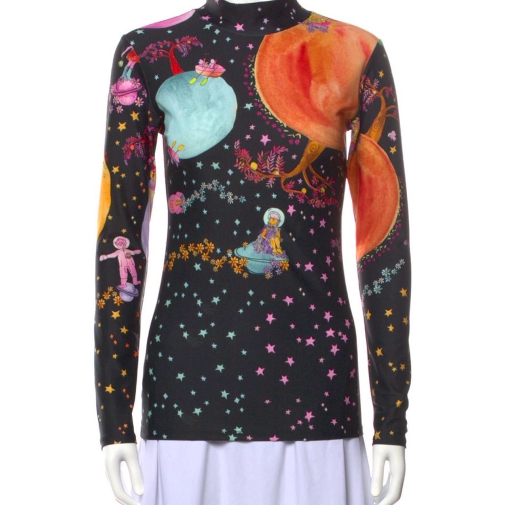 Sophia Turtleneck in astrology print, size Small